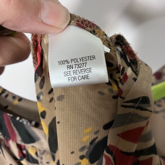 Elle Flowing Sheer High-Low Blouse  M - Picture 12 of 12